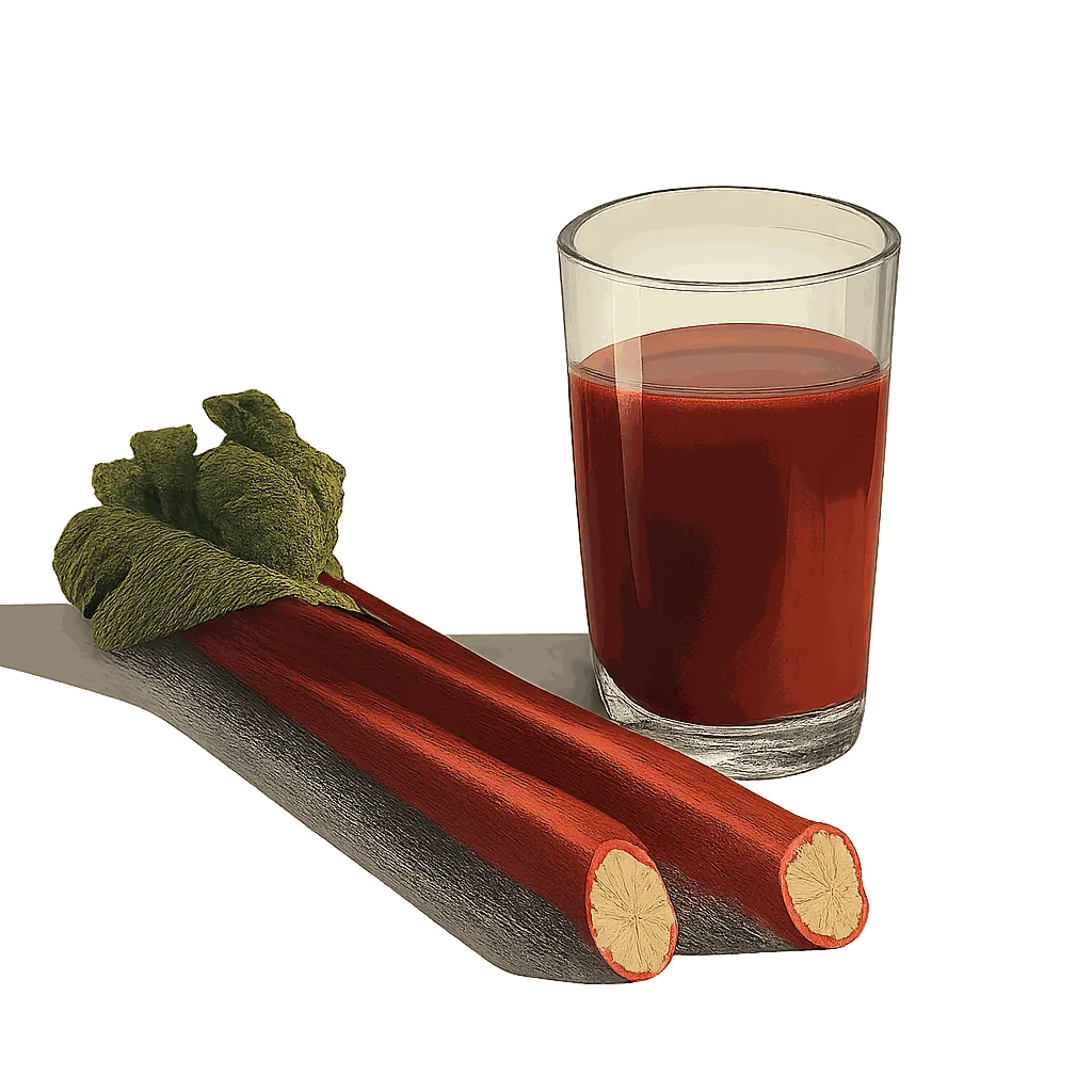 Rhubarb juice